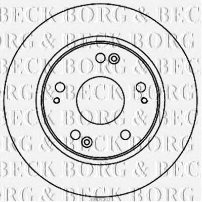 BORG & BECK bbd5202 -  Тормозной диск